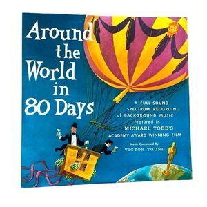 RARE VICTOR YOUNG AROUND‎ THE WORLD IN 80 DAYS LP SOUNDTRACK VINYL RECORD